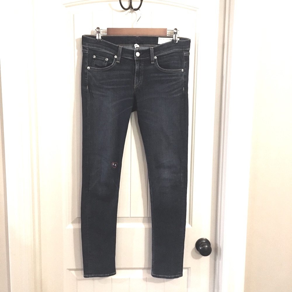 Rag & Bone Skinny Limited Edition Heart Trending Low Rise Ankle Jeans - Picture 2 of 9